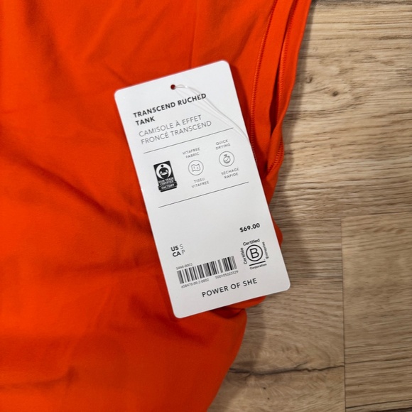 NWT Athleta Transcend Ruched Tank size small - Picture 4 of 4